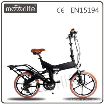 MOTORLIFE / OEM Electro Folding Bicycle / Motor Vehicles con neumáticos marrones